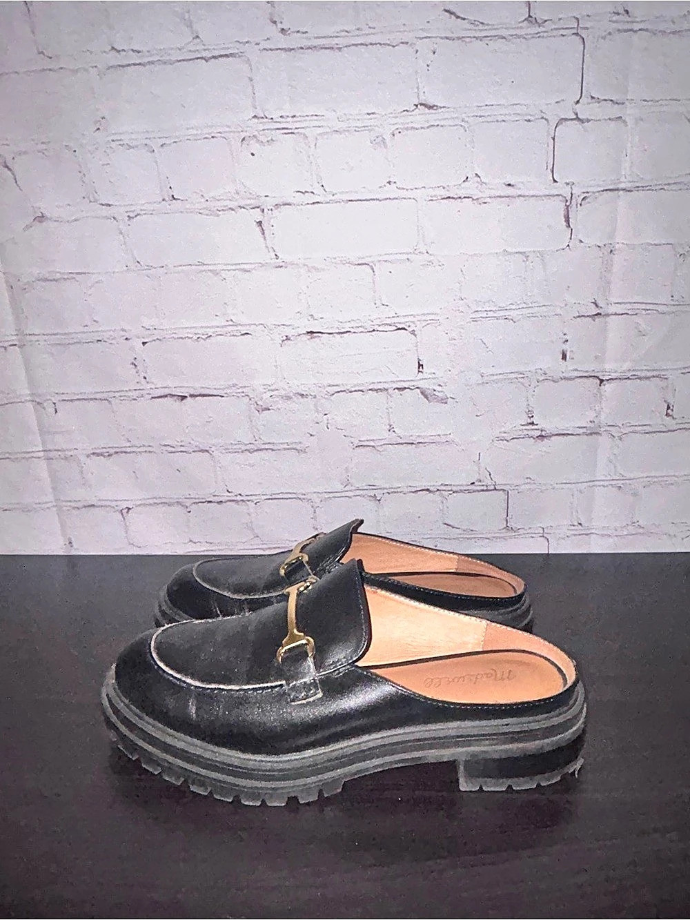 Madewell The Bradley Hardware Lugsole Loafer Mule women’s size 7 1/2